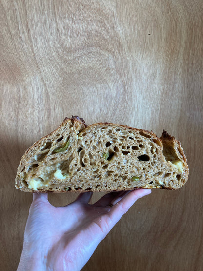Smokey Jalapeño and Cheddar Sourdough